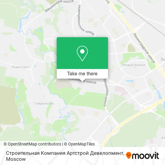Строительная Компания Артстрой Девелопмент map