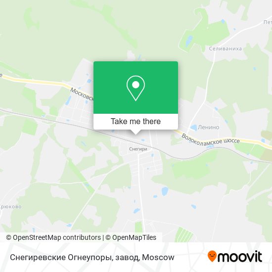 Снегиревские Огнеупоры, завод map