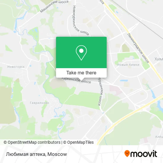 Любимая аптека map