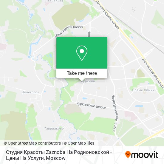 Студия Красоты Zaznoba На Родионовской - Цены На Услуги map