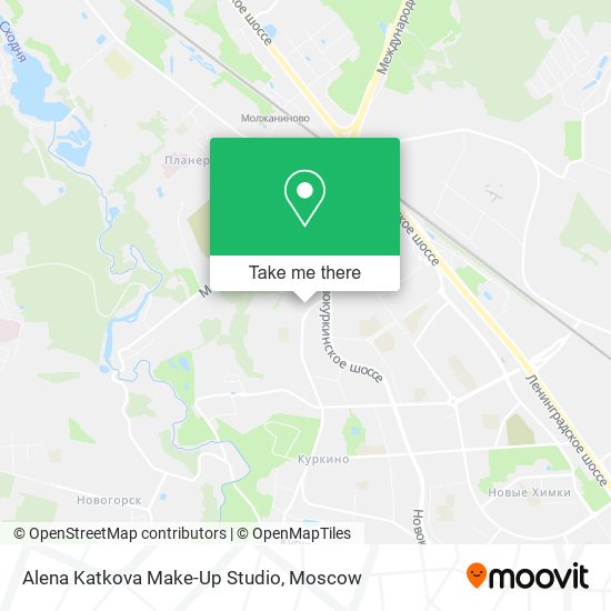 Alena Katkova Make-Up Studio map