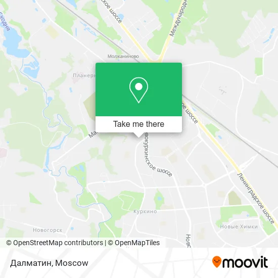 Далматин map