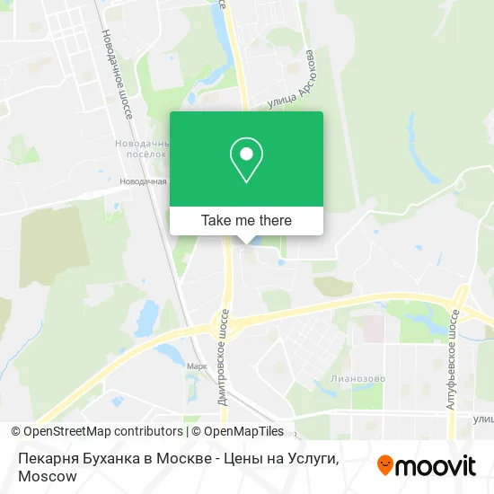 Пекарня Буханка в Москве - Цены на Услуги map