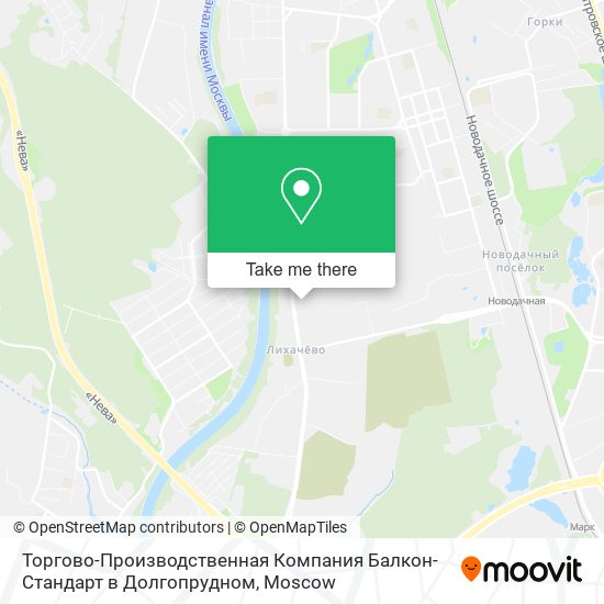 Торгово-Производственная Компания Балкон-Стандарт в Долгопрудном map