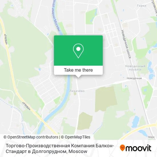 Торгово-Производственная Компания Балкон-Стандарт в Долгопрудном map