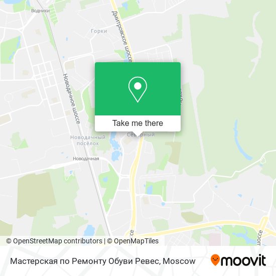 Мастерская по Ремонту Обуви Ревес map