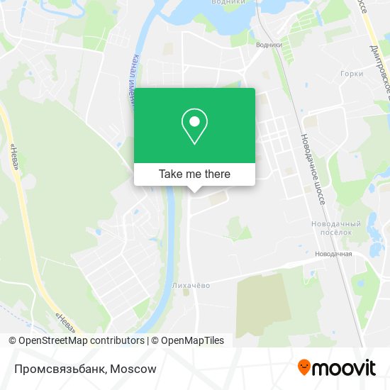 Промсвязьбанк map