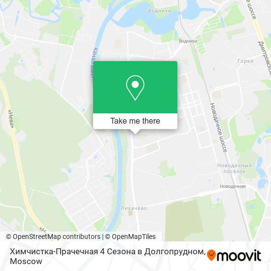 Химчистка-Прачечная 4 Сезона в Долгопрудном map