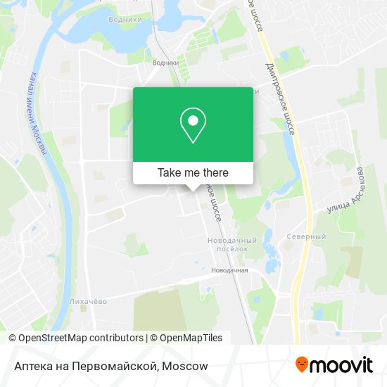 Аптека на Первомайской map