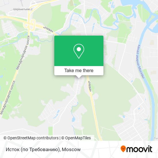 Исток (по Требованию) map