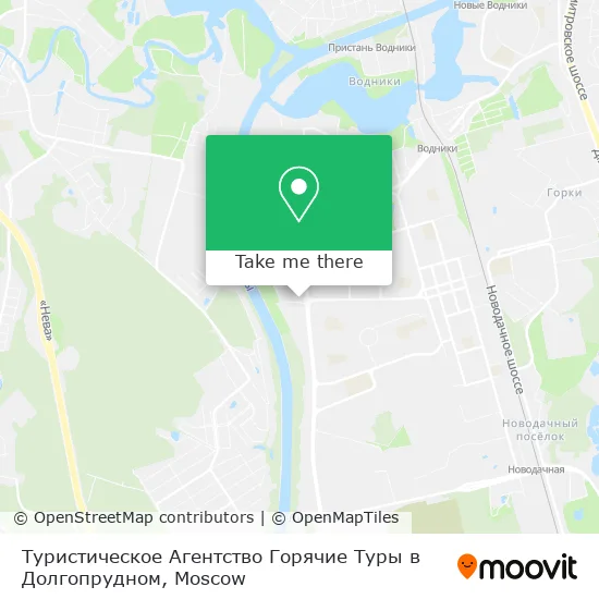 Туристическое Агентство Горячие Туры в Долгопрудном map