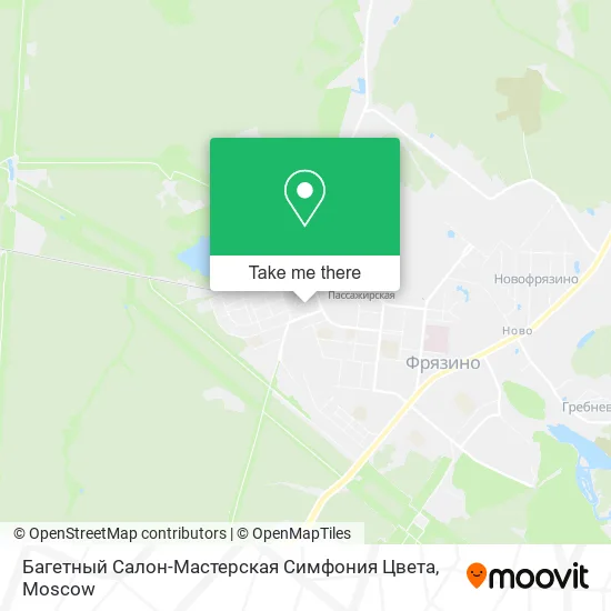 Багетный Салон-Мастерская Симфония Цвета map