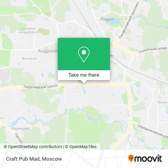 Craft Pub Mad map