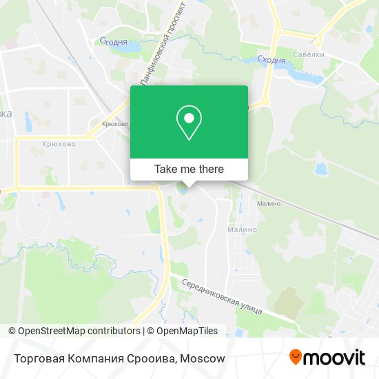 Торговая Компания Срооива map