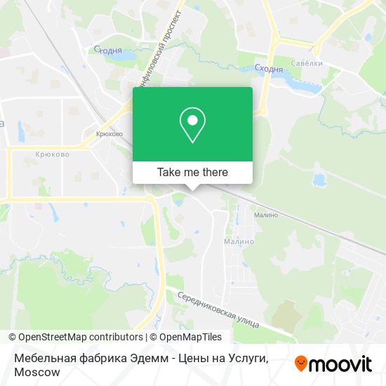 Мебельная фабрика Эдемм - Цены на Услуги map