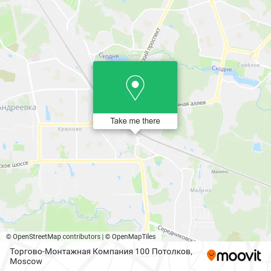 Торгово-Монтажная Компания 100 Потолков map