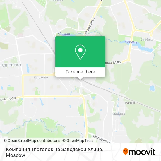 Компания Тпотолок на Заводской Улице map