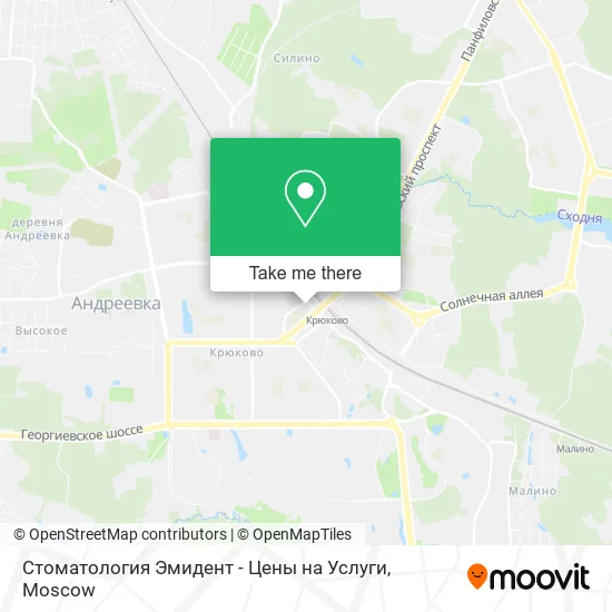 Стоматология Эмидент - Цены на Услуги map