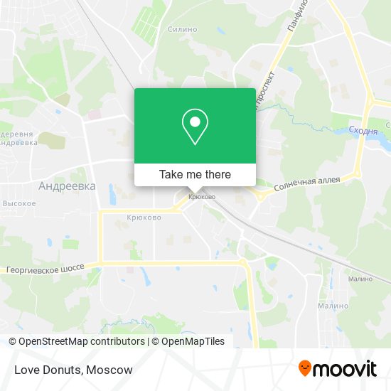 Love Donuts map