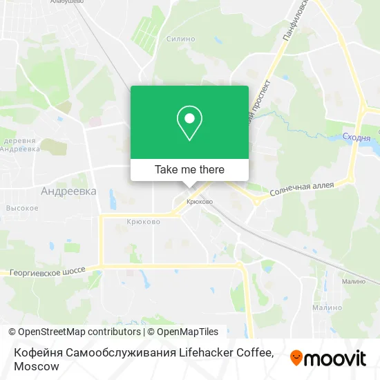 Кофейня Самообслуживания Lifehacker Coffee map
