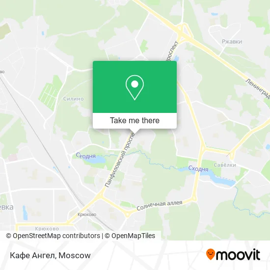 Кафе Ангел map