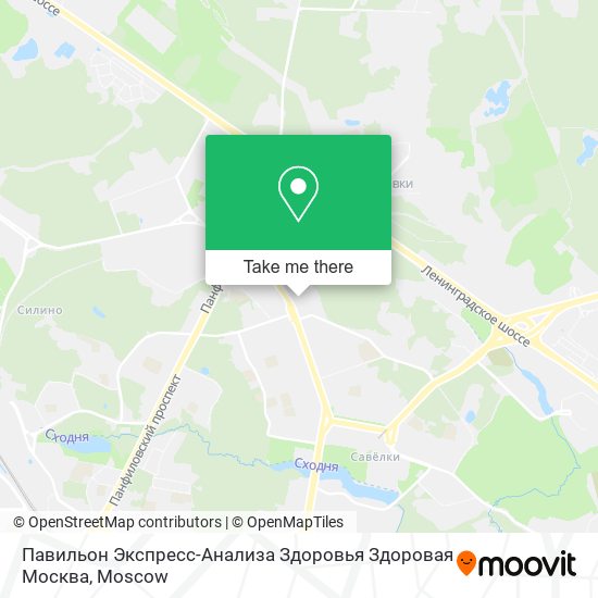 Павильон Экспресс-Анализа Здоровья Здоровая Москва map
