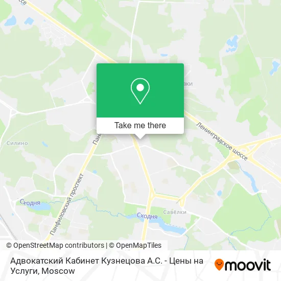 Адвокатский Кабинет Кузнецова А.С. - Цены на Услуги map