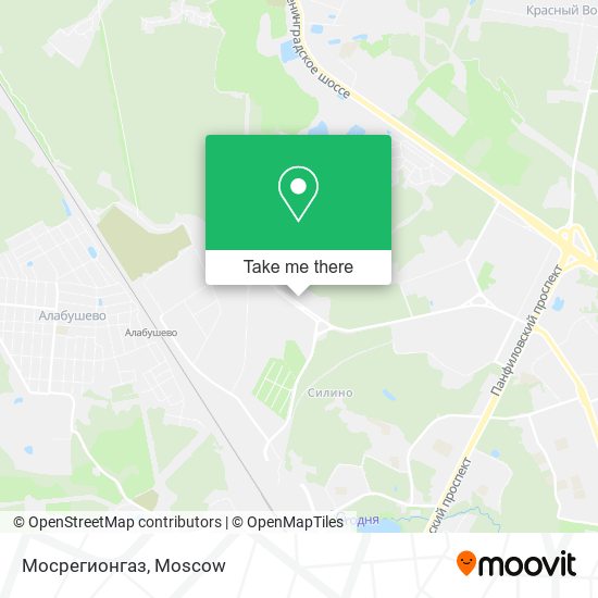 Мосрегионгаз map