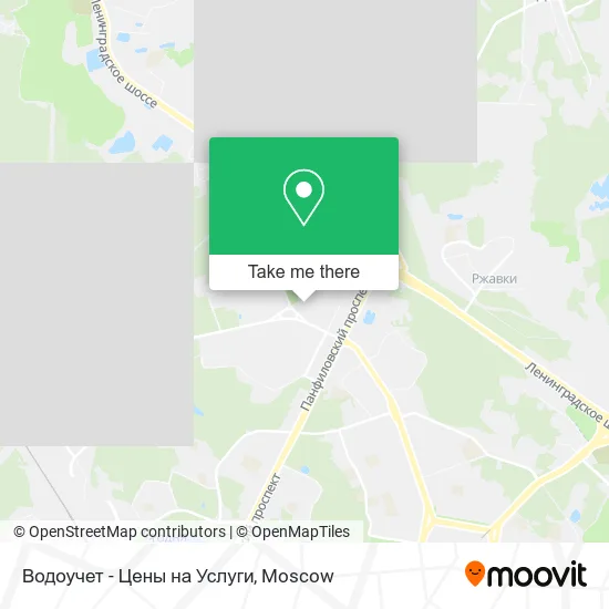Водоучет - Цены на Услуги map