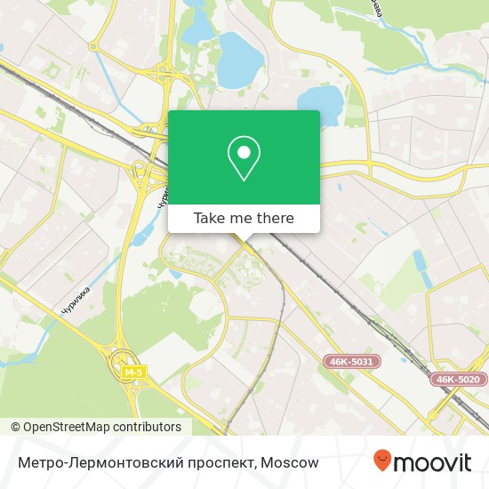 Метро-Лермонтовский проспект map