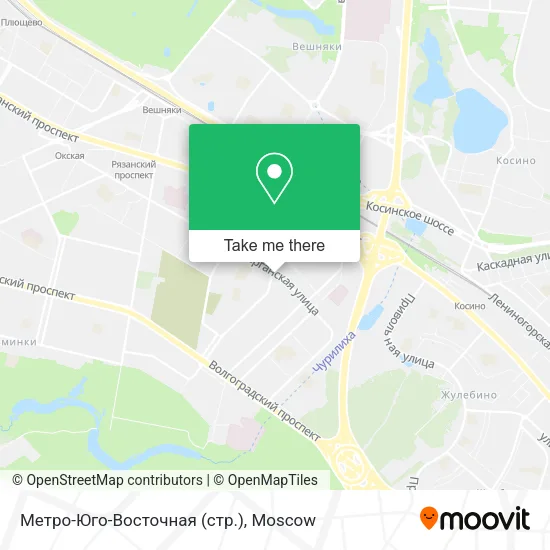 Метро-Юго-Восточная (стр.) map