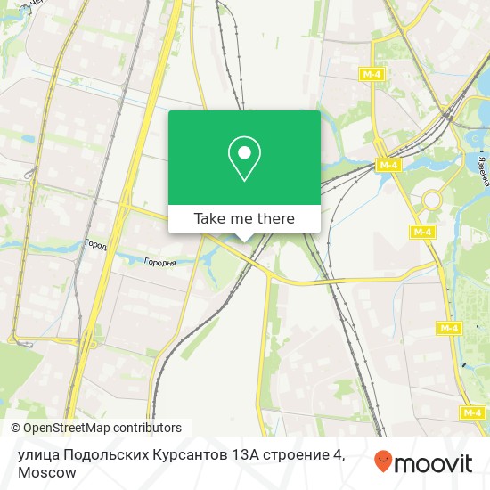 улица Подольских Курсантов 13А строение 4 map