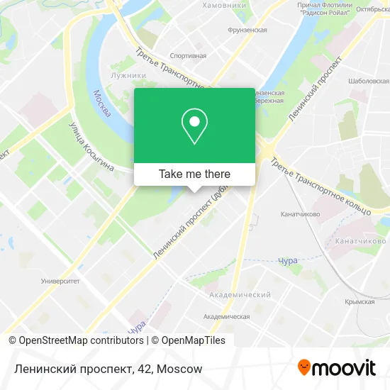 Ленинский проспект, 42 map