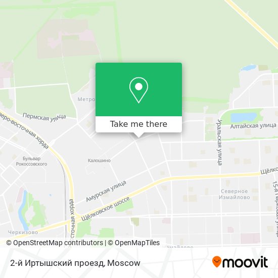 2-й Иртышский проезд map