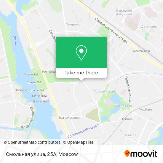 Смольная улица, 25А map