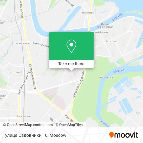 улица Садовники 10 map