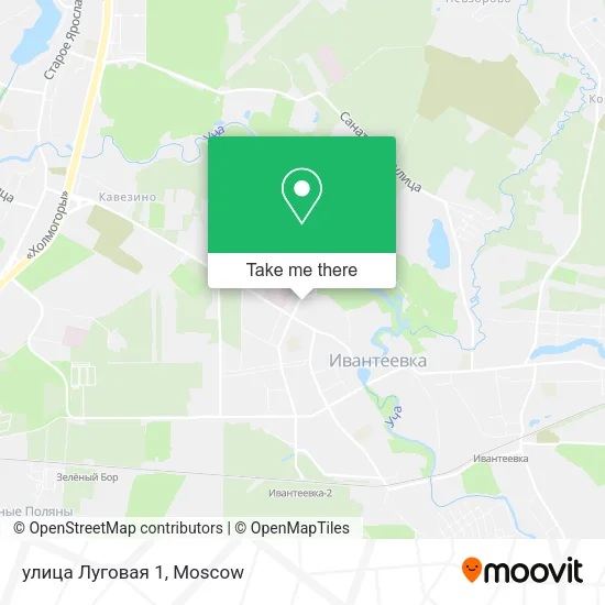 улица Луговая 1 map