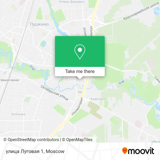 улица Луговая 1 map