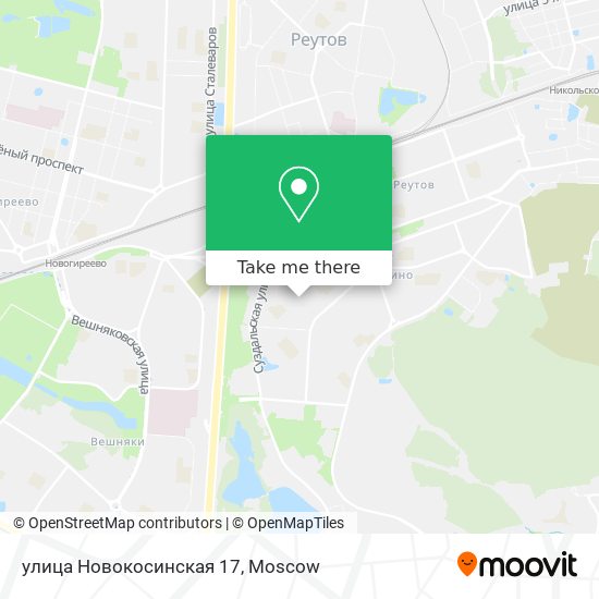 улица Новокосинская 17 map