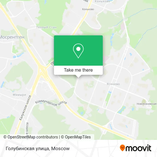Голубинская улица map