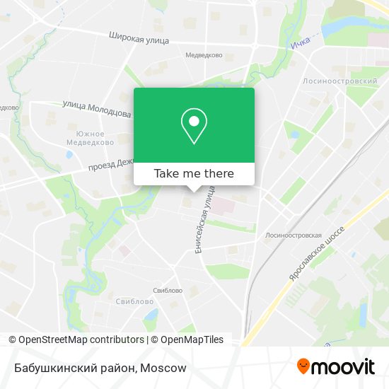 Бабушкинский район map