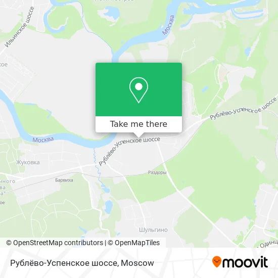Рублёво-Успенское шоссе map