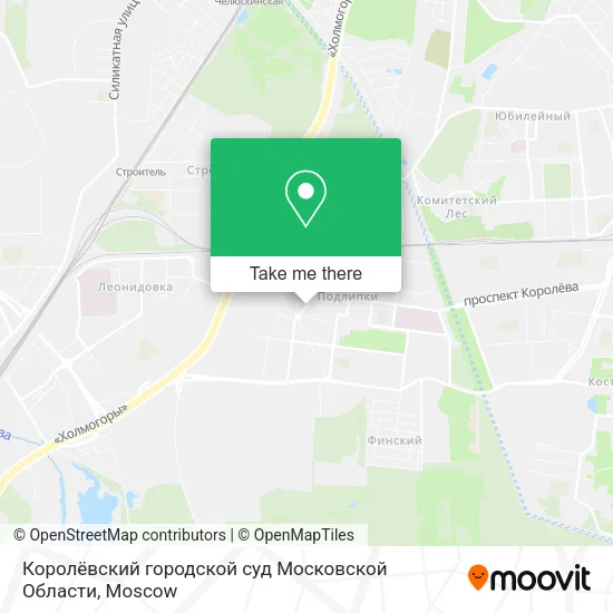 Королёвский городской суд Московской Области map