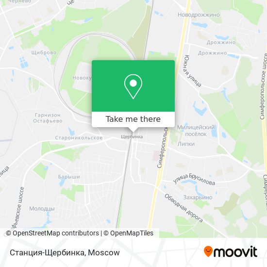 Станция-Щербинка map