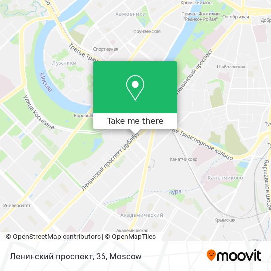 Ленинский проспект, 36 map
