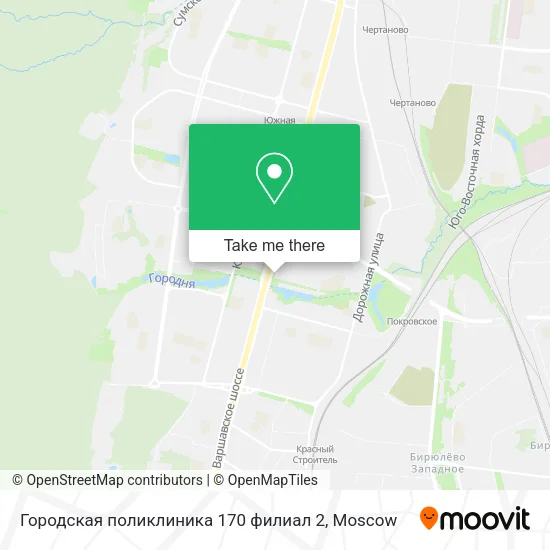 Городская поликлиника 170 филиал 2 map