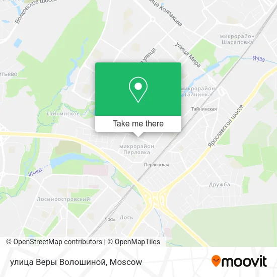 улица Веры Волошиной map