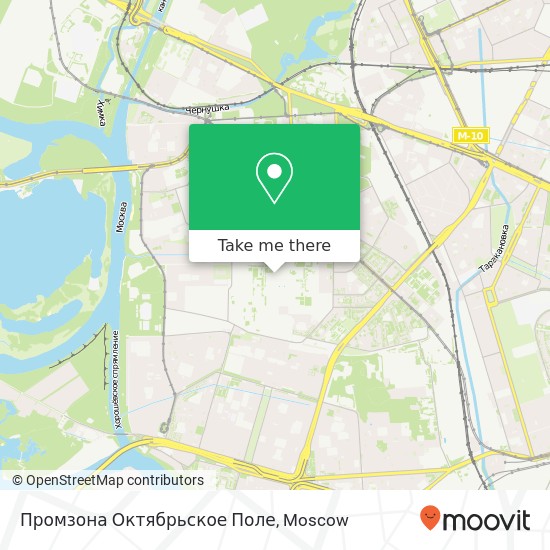 Промзона Октябрьское Поле map