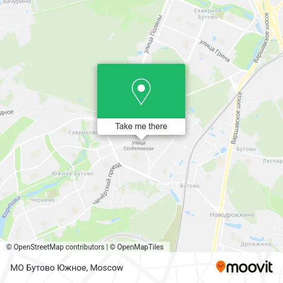 МО Бутово Южное map