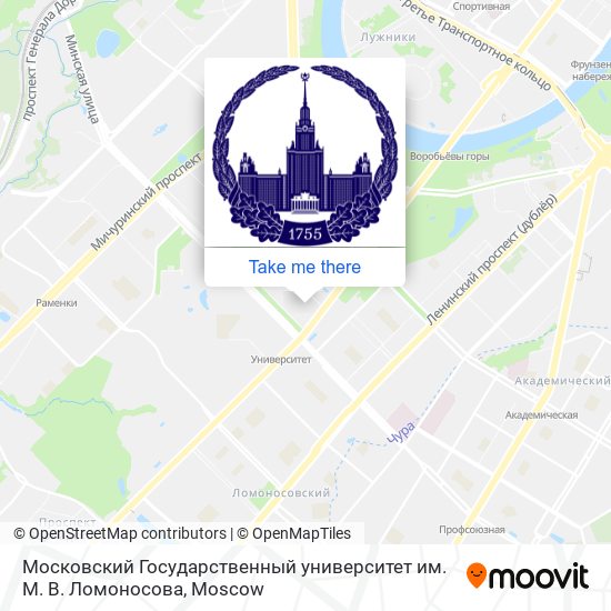 Московский Государственный университет им. М. В. Ломоносова map